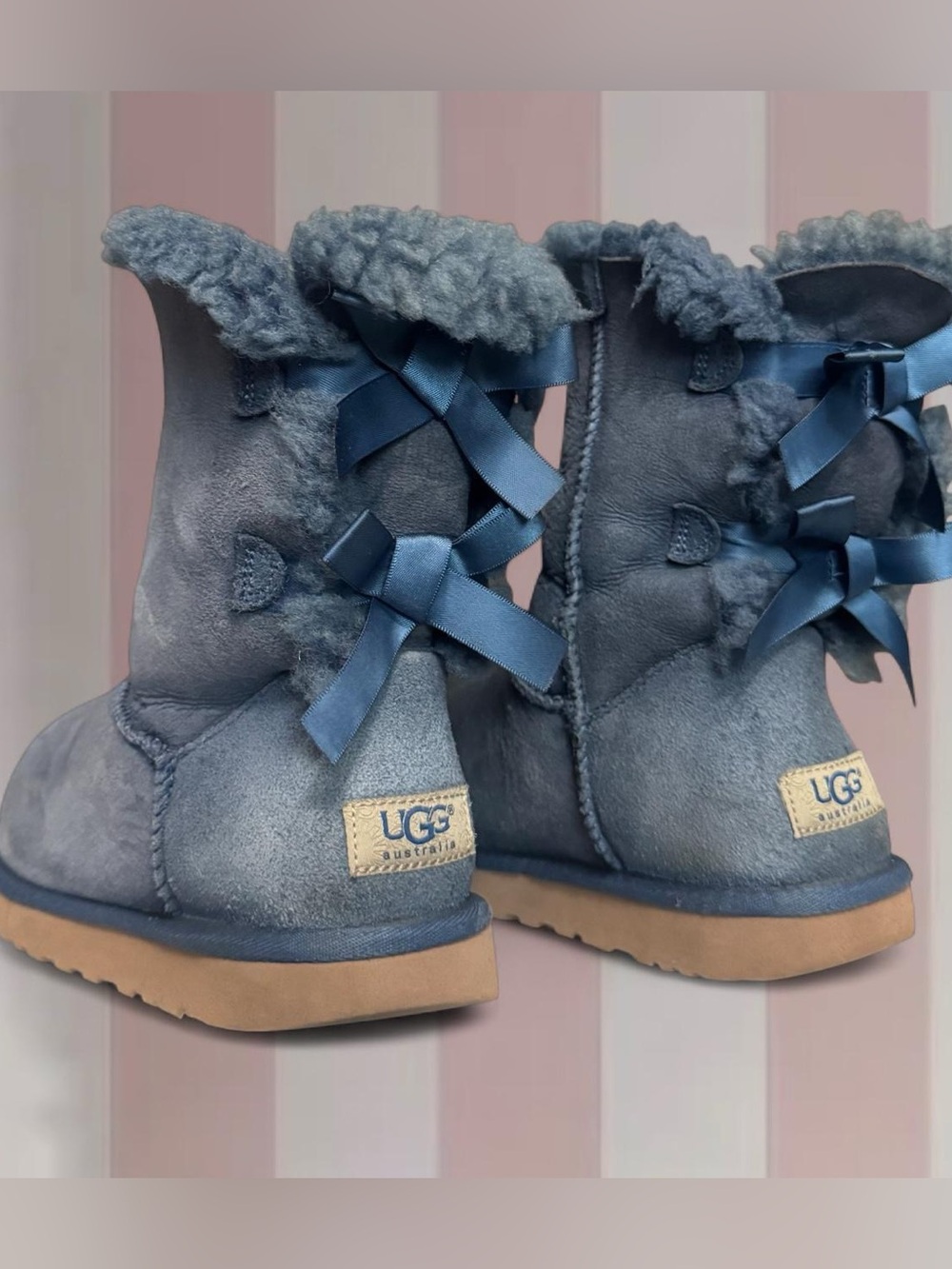 UGG Blue Bailey Bow Boots